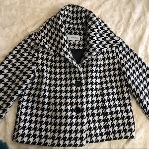 Calvin Klein Pattern Black White Blazer 6